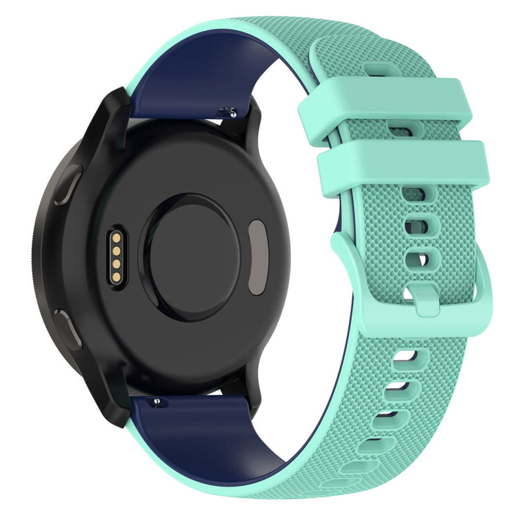 22mm Universal dual color silicone watch strap - Green / Blue#serie_10