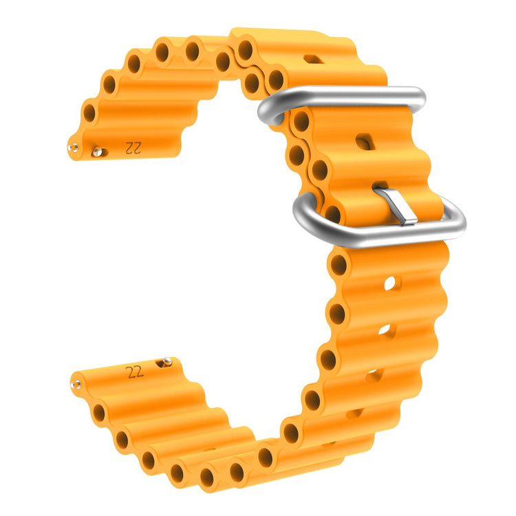 20mm Universal silicone watch strap - Orange#serie_3