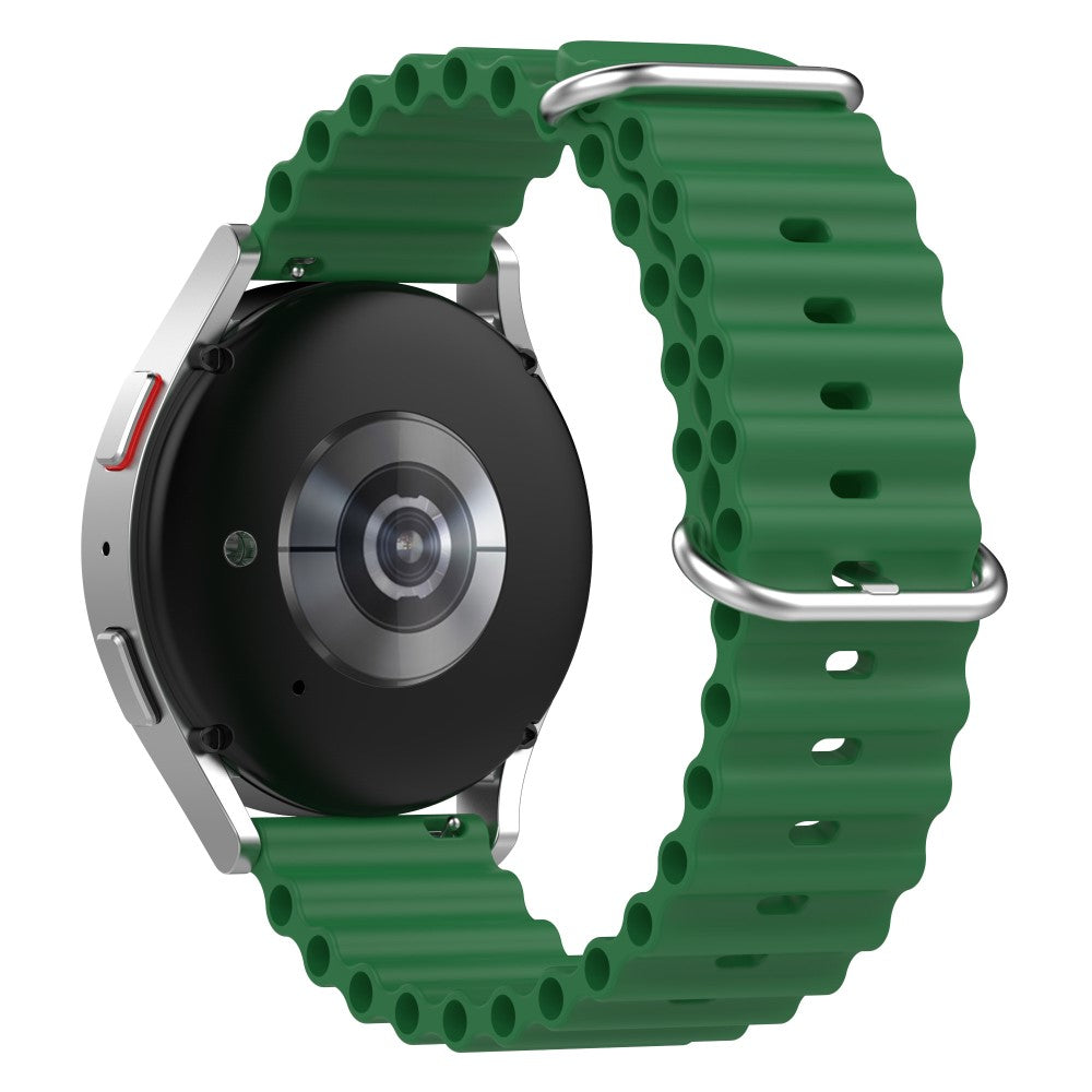 20mm Universal silicone watch strap - Green#serie_3