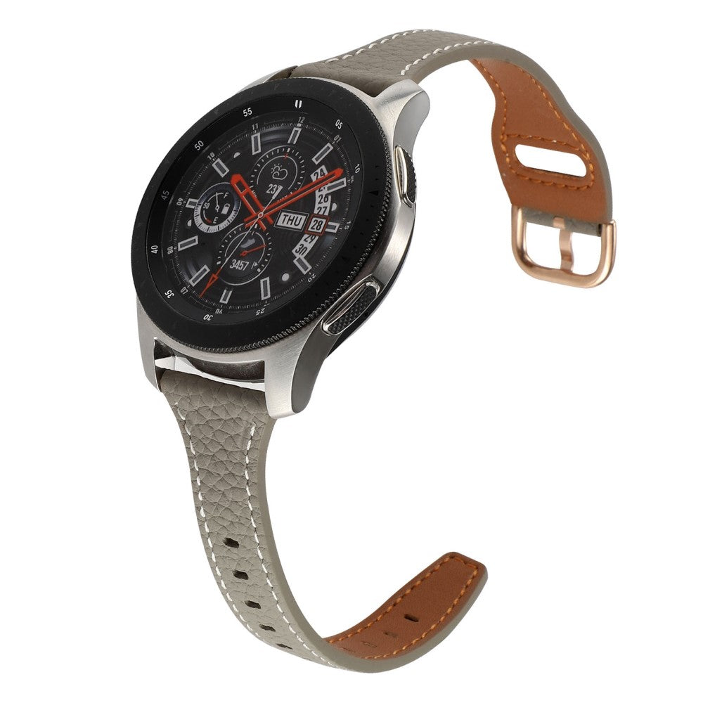 Rigtigt smuk Universal Ægte læder Rem - Sølv#serie_1