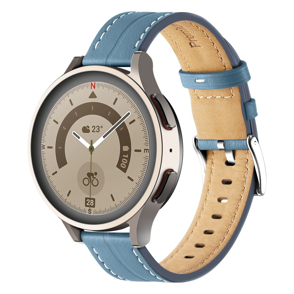 Vildt holdbart Universal Ægte læder Rem - Blå#serie_2