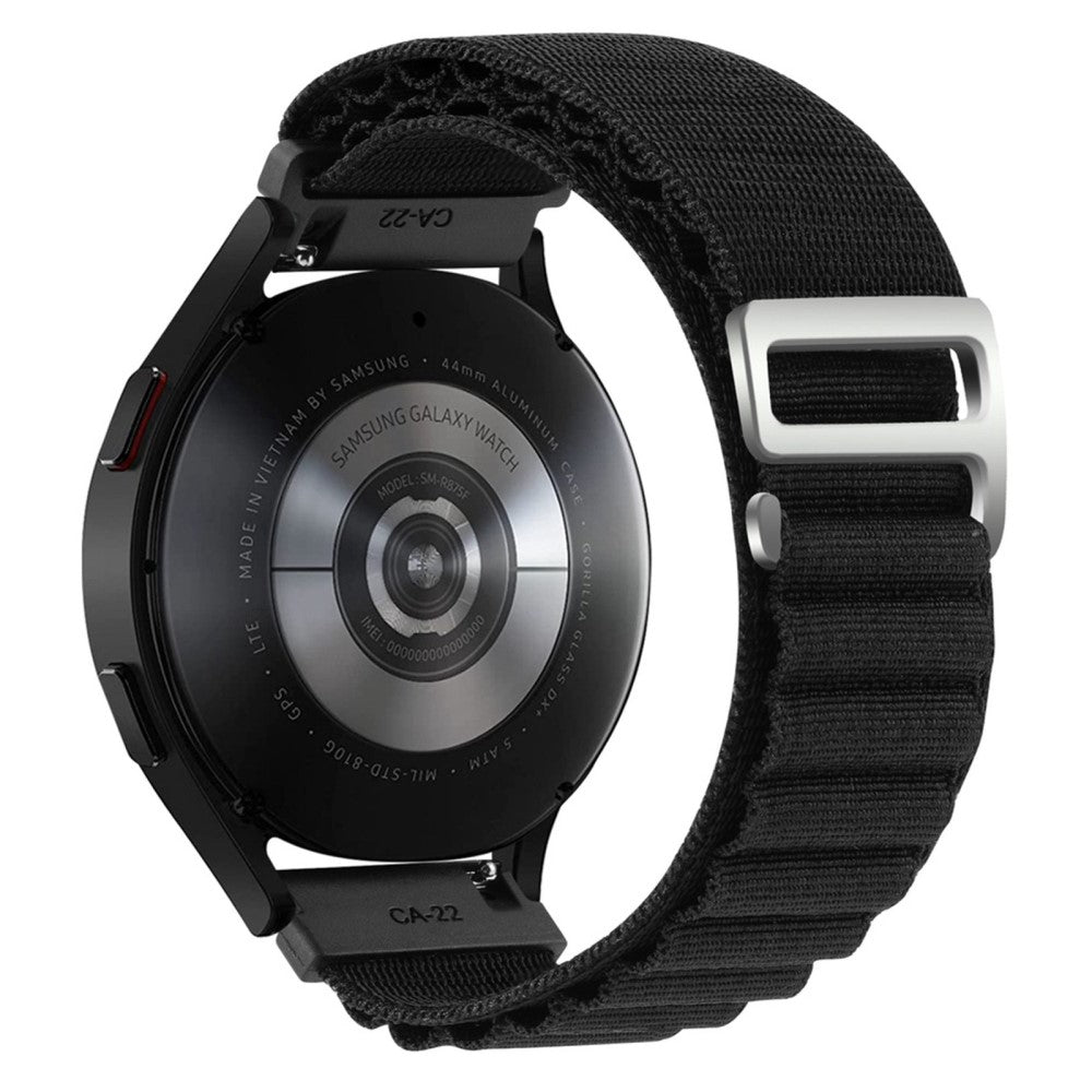 20mm Universal nylon watch strap - Black#serie_5