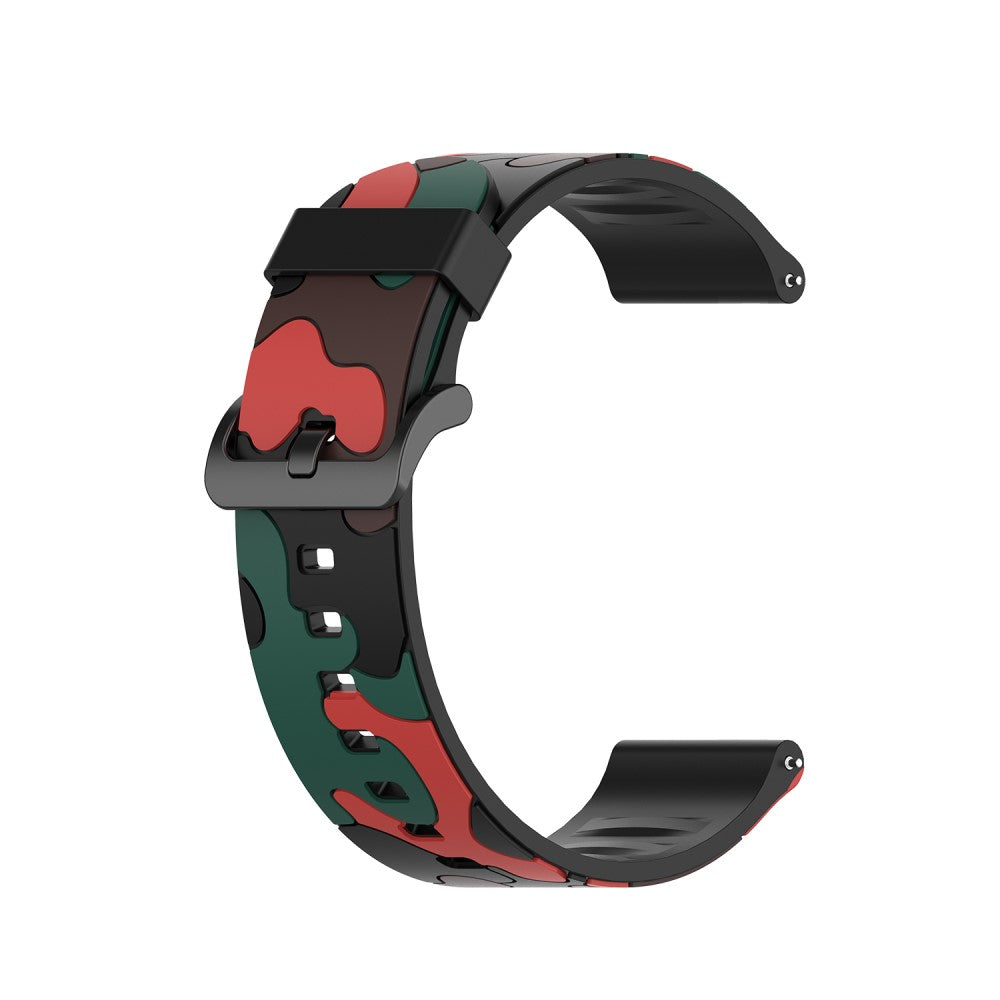 22mm Universal stealthy camouflage style watch strap - Camouflage Red#serie_3