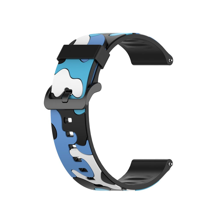 22mm Universal stealthy camouflage style watch strap - Camouflage Blue#serie_5