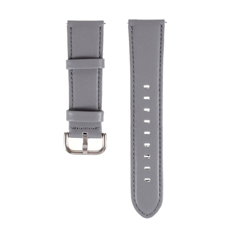 20mm Universal solid color leather watch strap - Grey#serie_3