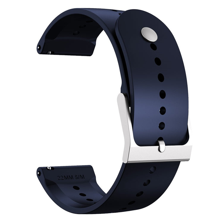 22mm Universal silicone watch strap - Dark Blue#serie_5