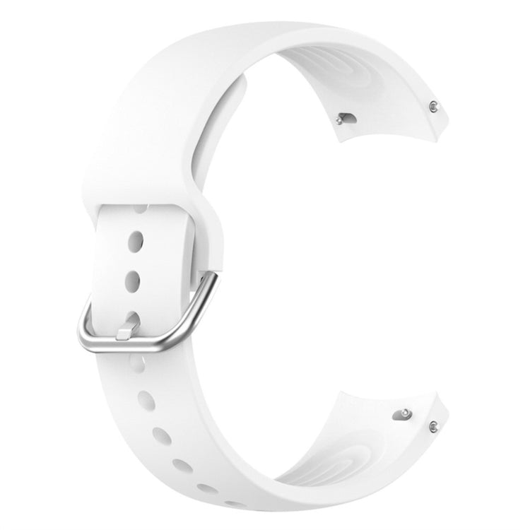 22mm Universal silicone watch strap with metal buckle - White#serie_1