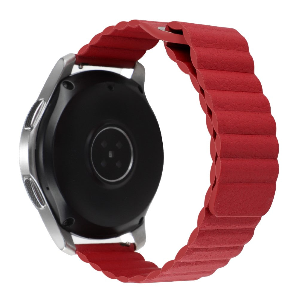 20mm Universal genuine leather watch strap - Red#serie_6