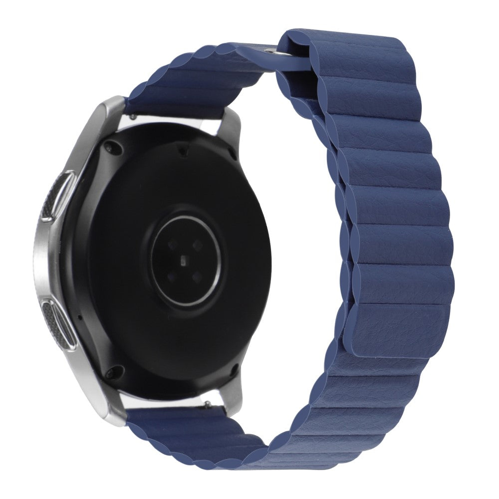 22mm Universal genuine leather watch strap - Midnight Blue#serie_12