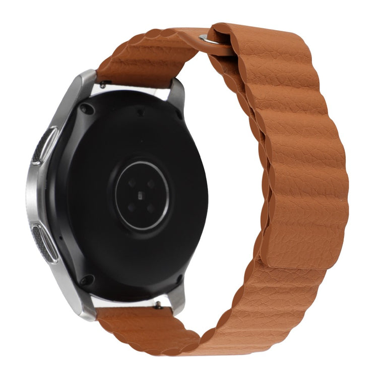 22mm Universal genuine leather watch strap - Brown#serie_13