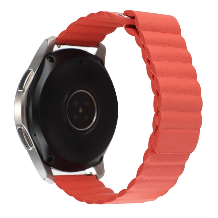 22mm Universal genuine leather watch strap - Orange#serie_2