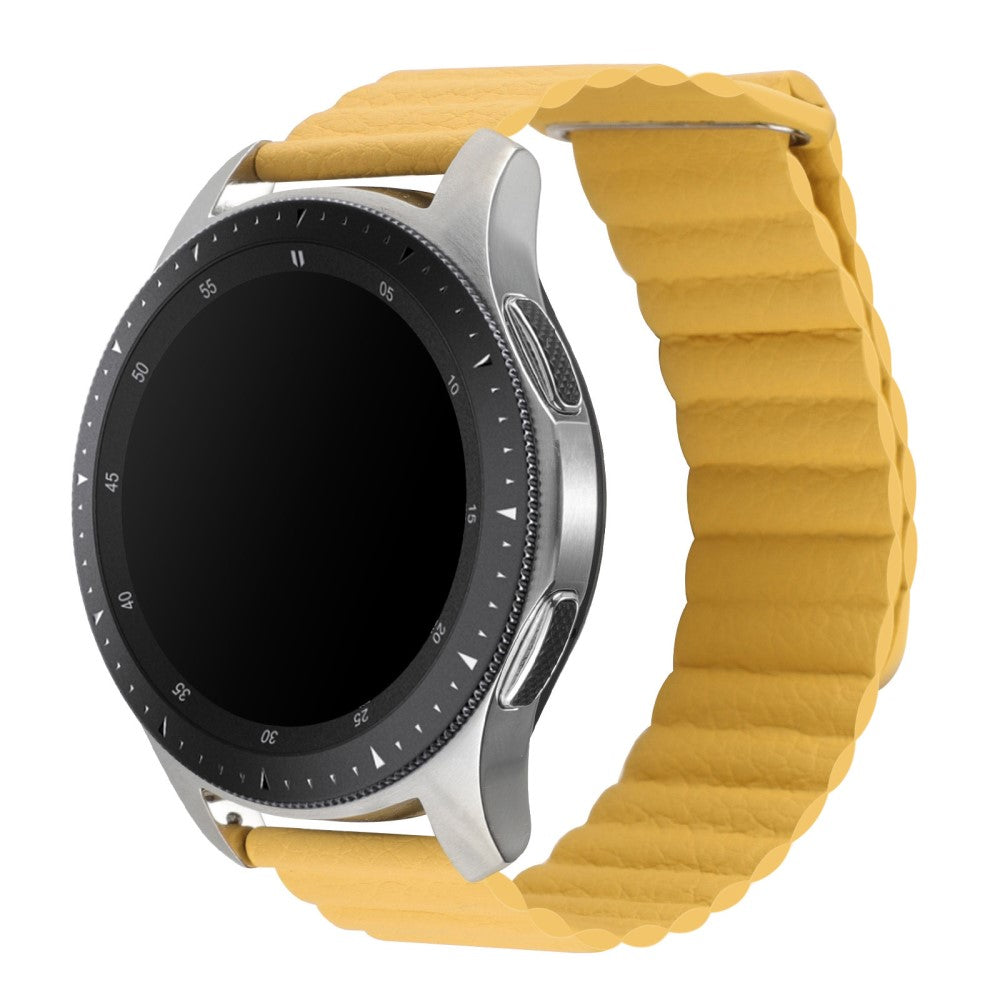 Mega holdbart Universal Ægte læder Rem - Gul#serie_7