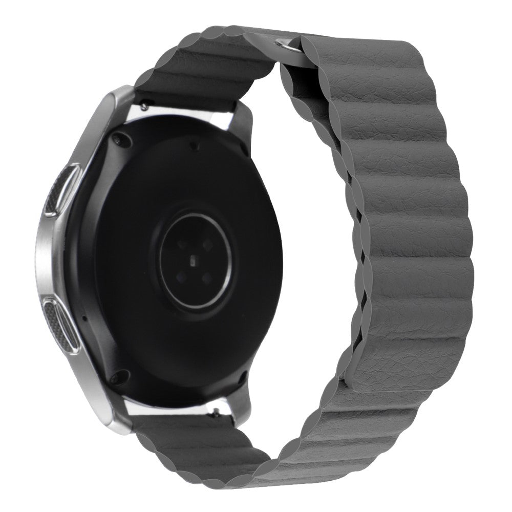 22mm Universal genuine leather watch strap - Grey#serie_8