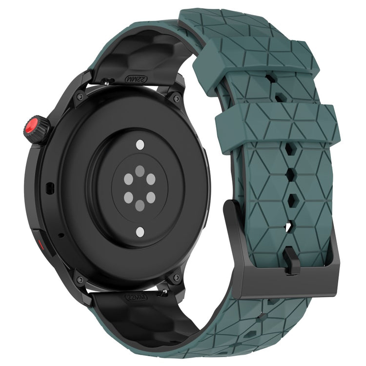 20mm Universal dual color football pattern style strap - Olive Green / Black#serie_6