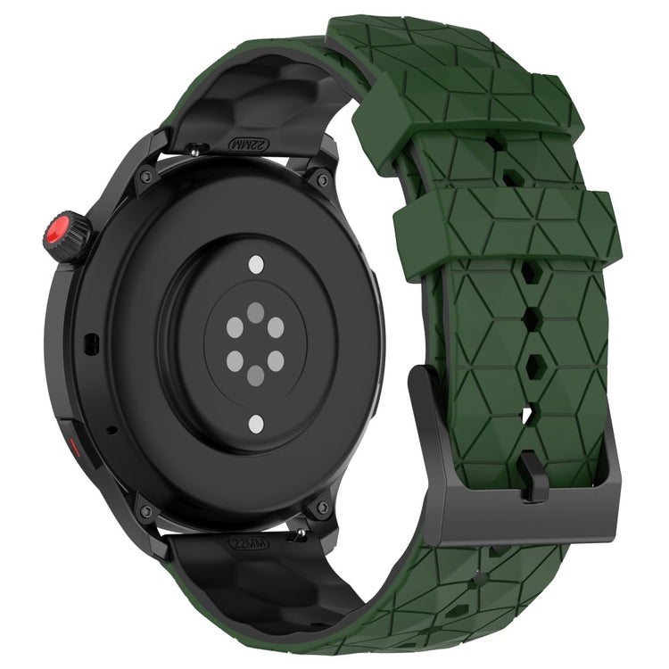 20mm Universal dual color football pattern style strap - Army Green / Black#serie_8