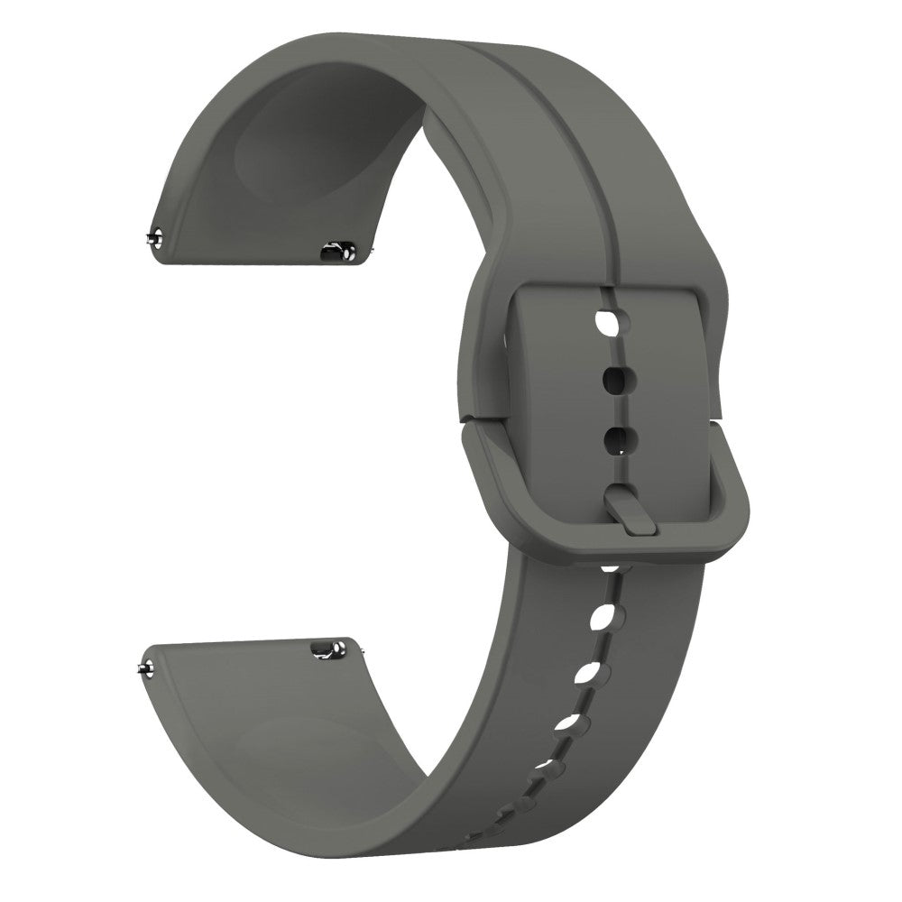 20mm silicone strap for Samsung and Huawei watch - Dark Grey#serie_10