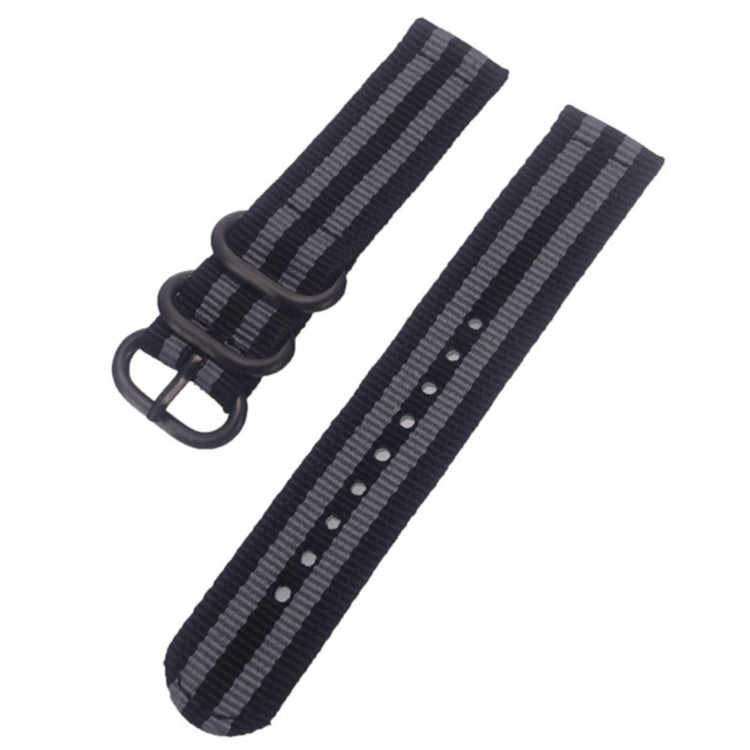 18mm Universal nylon strap - Black / Grey#serie_5