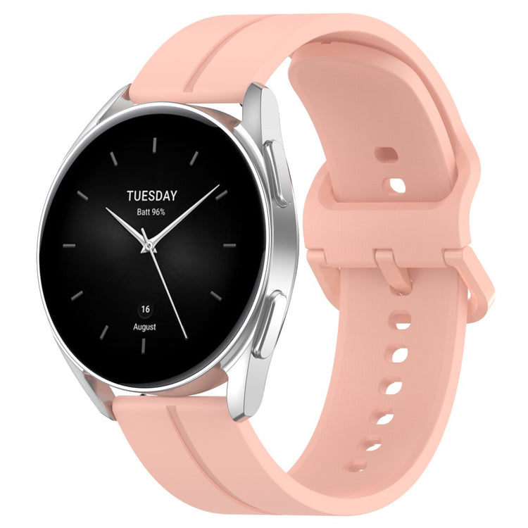Meget Flot Silikone Universal Rem passer til Smartwatch - Pink#serie_6