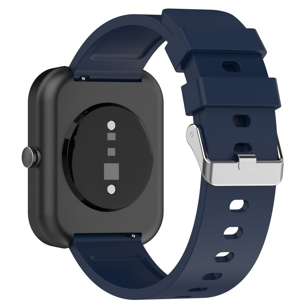 20mm Universal silicone strap with stainless steel buckle - Midnight Blue#serie_10