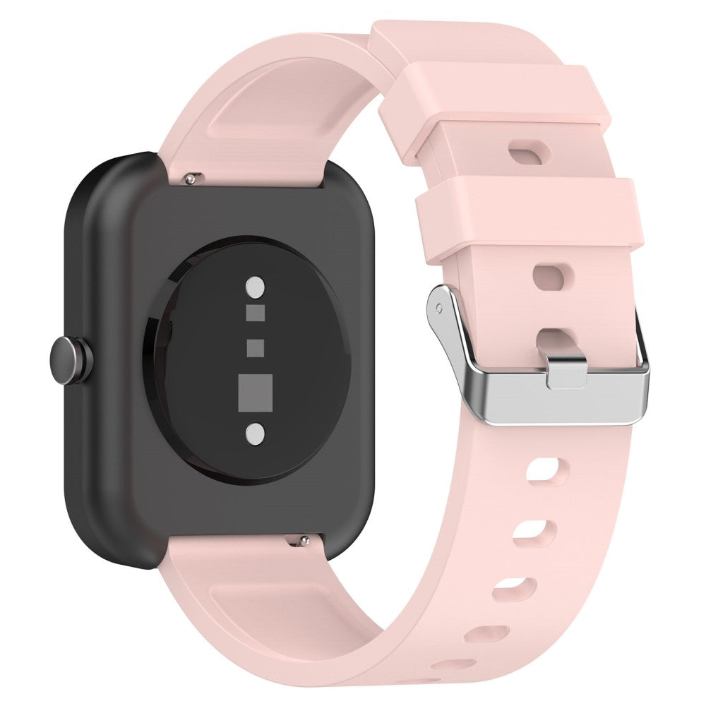 20mm Universal silicone strap with stainless steel buckle - Light Pink#serie_9