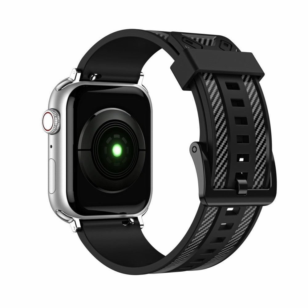 Vildt kΓΈnt Apple Watch Series 7 41mm Silikone Rem - Sort#serie_1