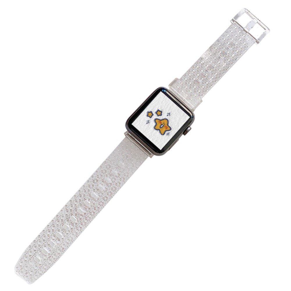 Super kΓΈnt Apple Watch Series 7 41mm Silikone Rem - SΓΈlv#serie_072
