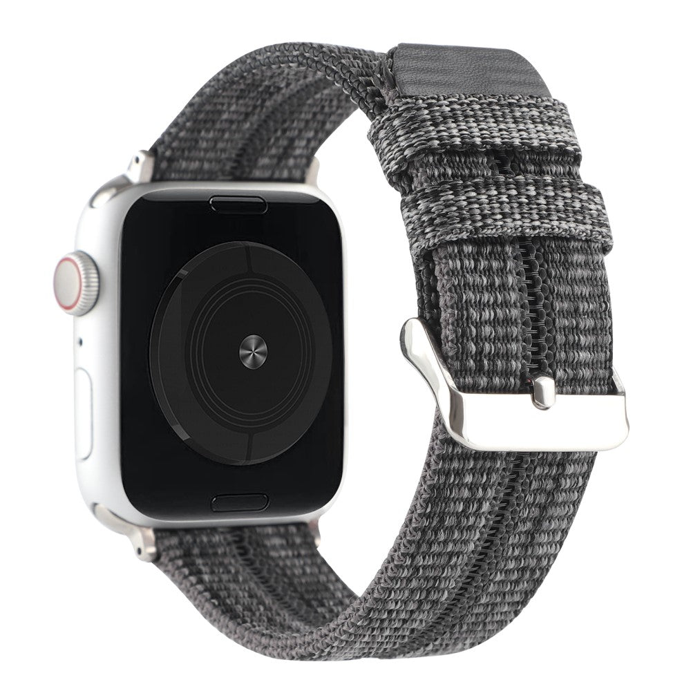 Rigtigt smuk Apple Watch Series 7 41mm Nylon Rem - SΓΈlv#serie_1