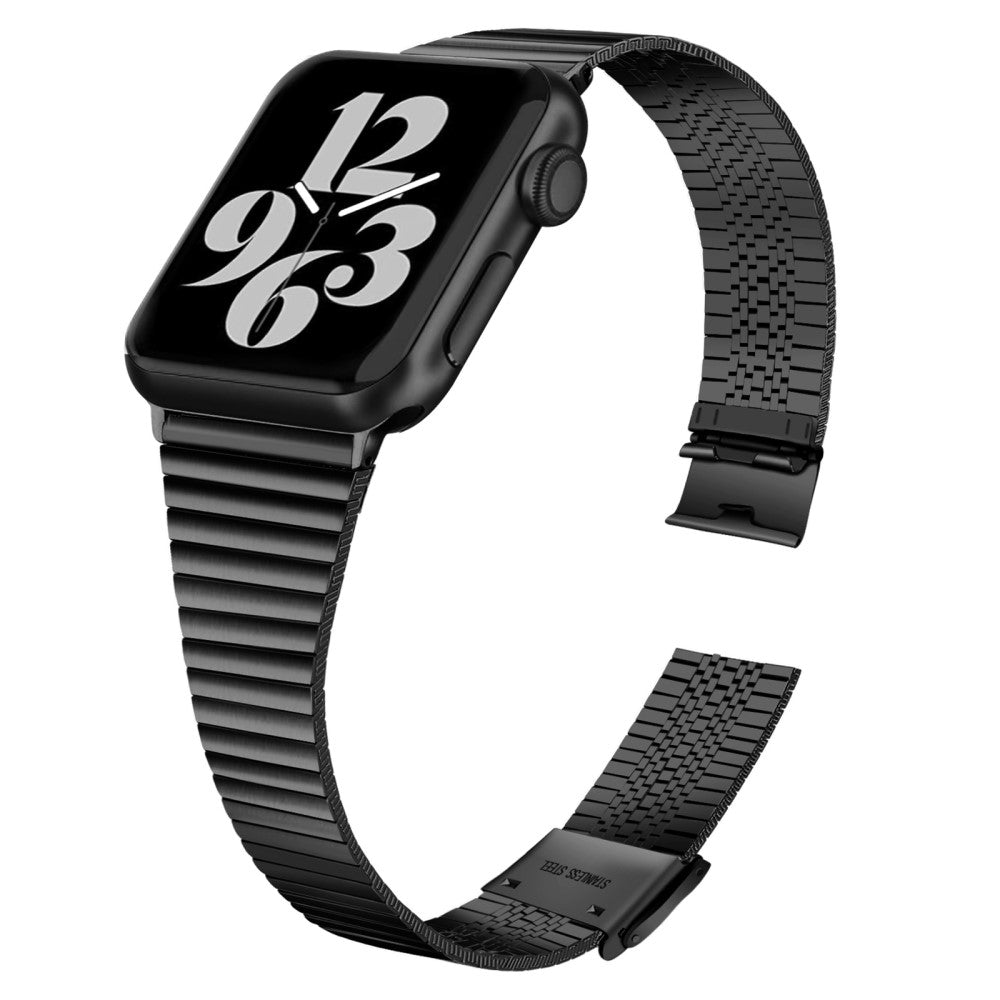 Meget hΓ₯rdfΓΈr Apple Watch Series 7 41mm Metal Rem - Sort#serie_1