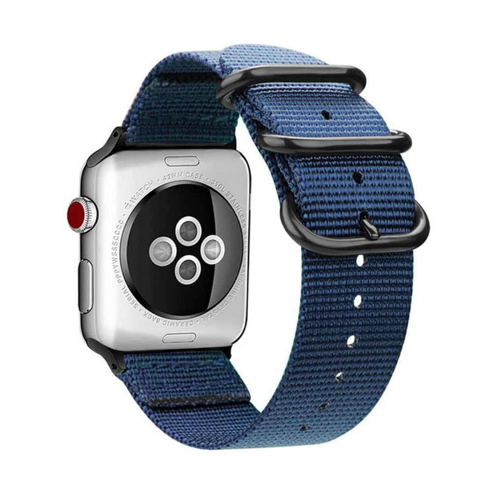 Rigtigt fint Apple Watch Series 7 41mm Nylon Rem - BlΓ₯#serie_1