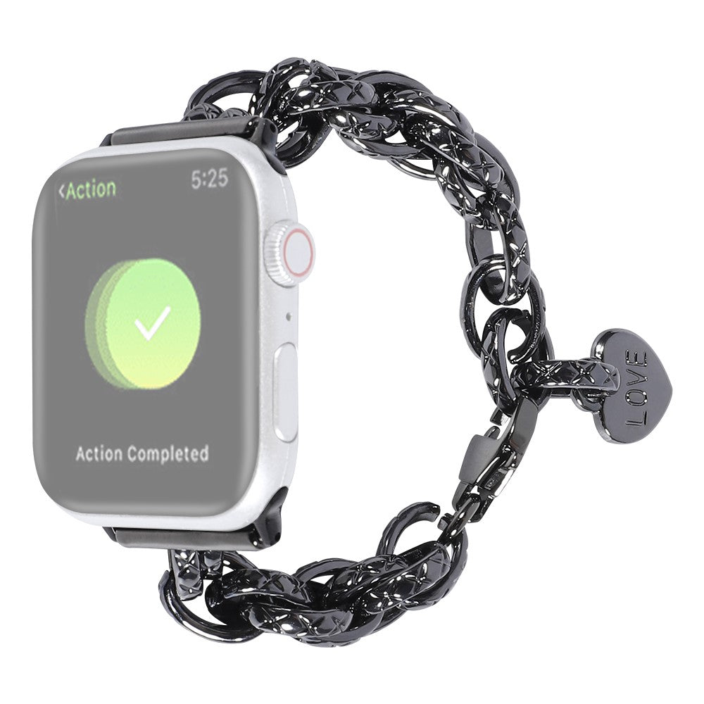Meget kΓΈnt Apple Watch Series 7 41mm Metal Rem - Sort#serie_1