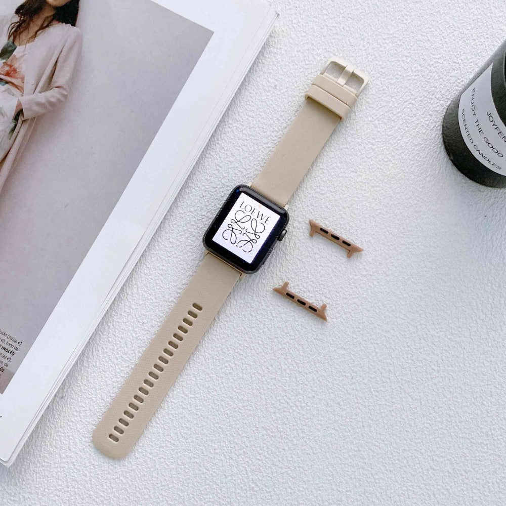 SkΓΈn Apple Watch Series 7 41mm Silikone Rem - Brun#serie_1