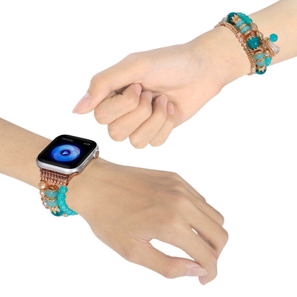 Vildt kΓΈnt Apple Watch Series 7 41mm Rhinsten Rem - BlΓ₯#serie_1