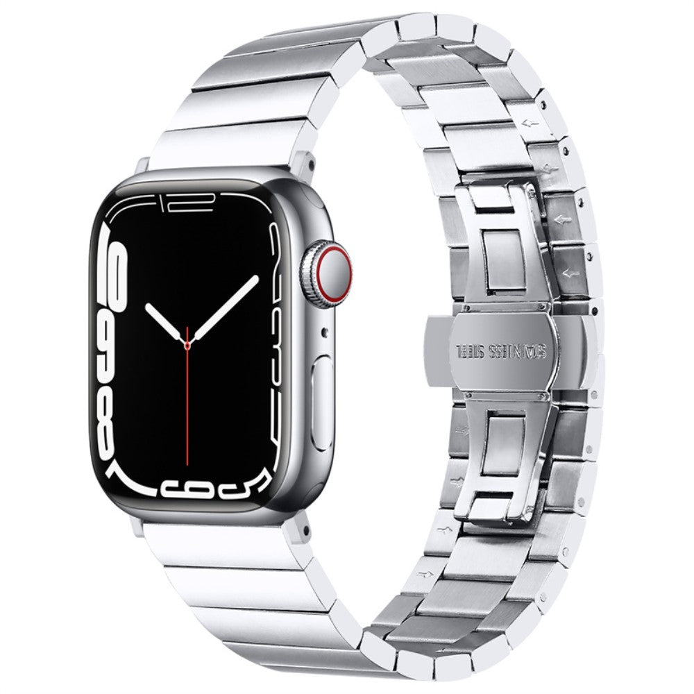 Rigtigt fint Apple Watch Series 7 41mm Metal Rem - SΓΈlv#serie_221