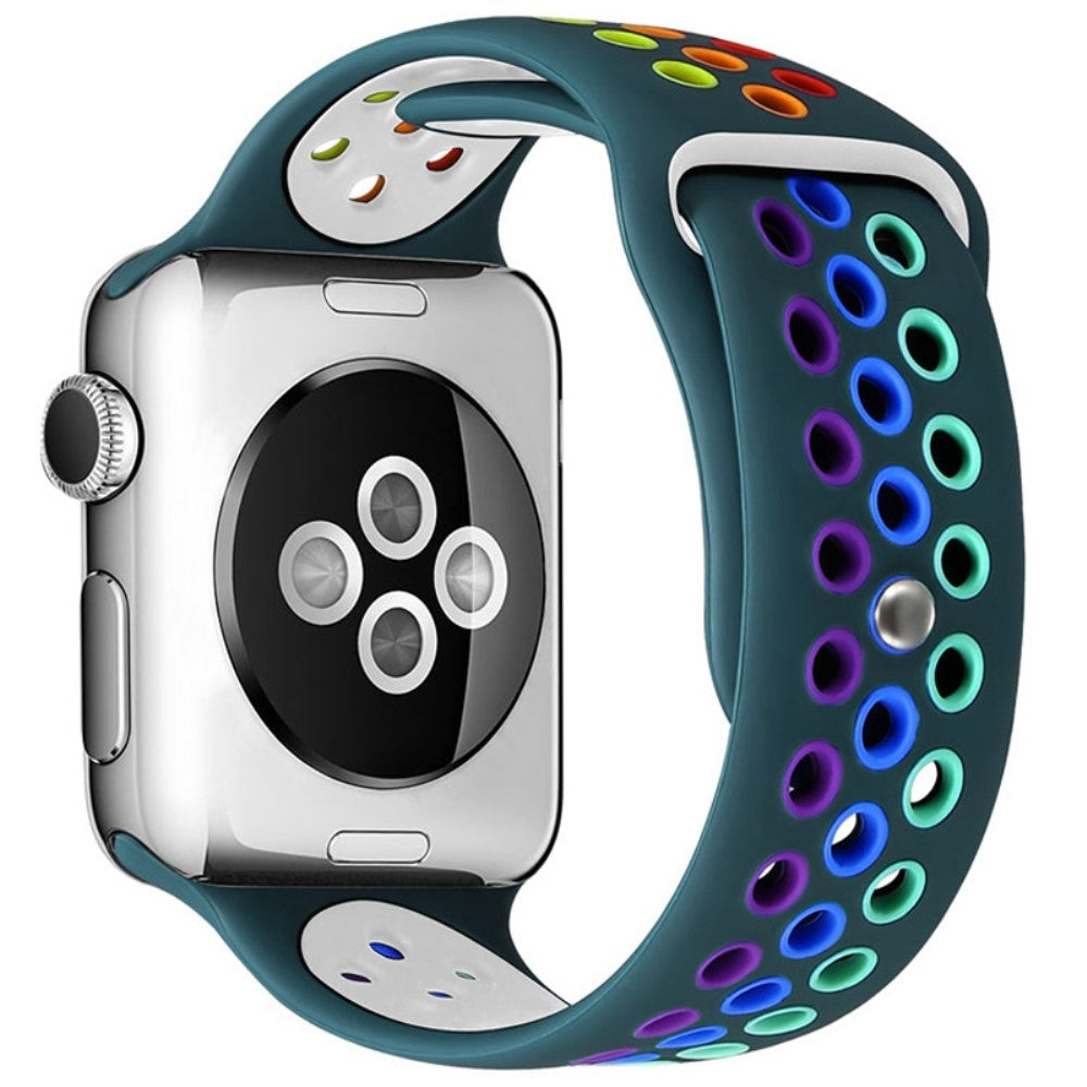 Vildt fed Apple Watch Series 7 41mm Silikone Rem - GrΓΈn#serie_1