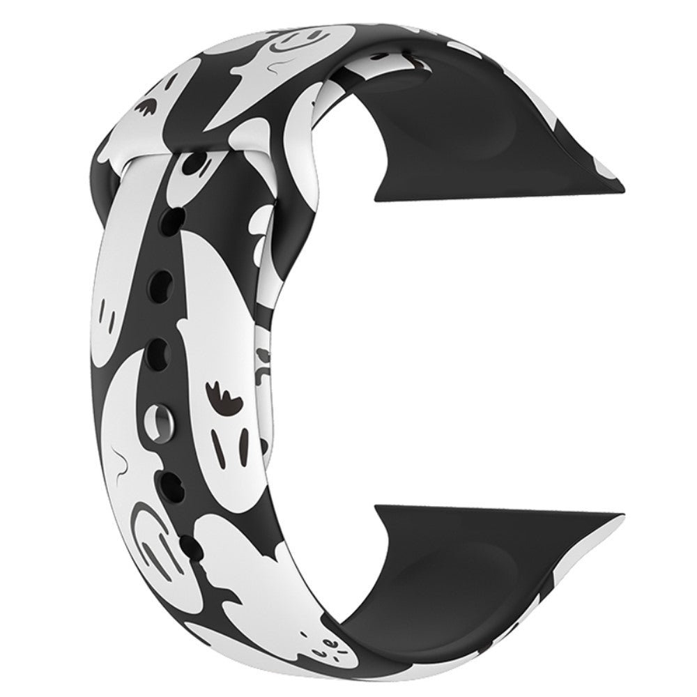 Rigtigt elegant Universal Apple Silikone Rem - Størrelse: L - Hvid#serie_8