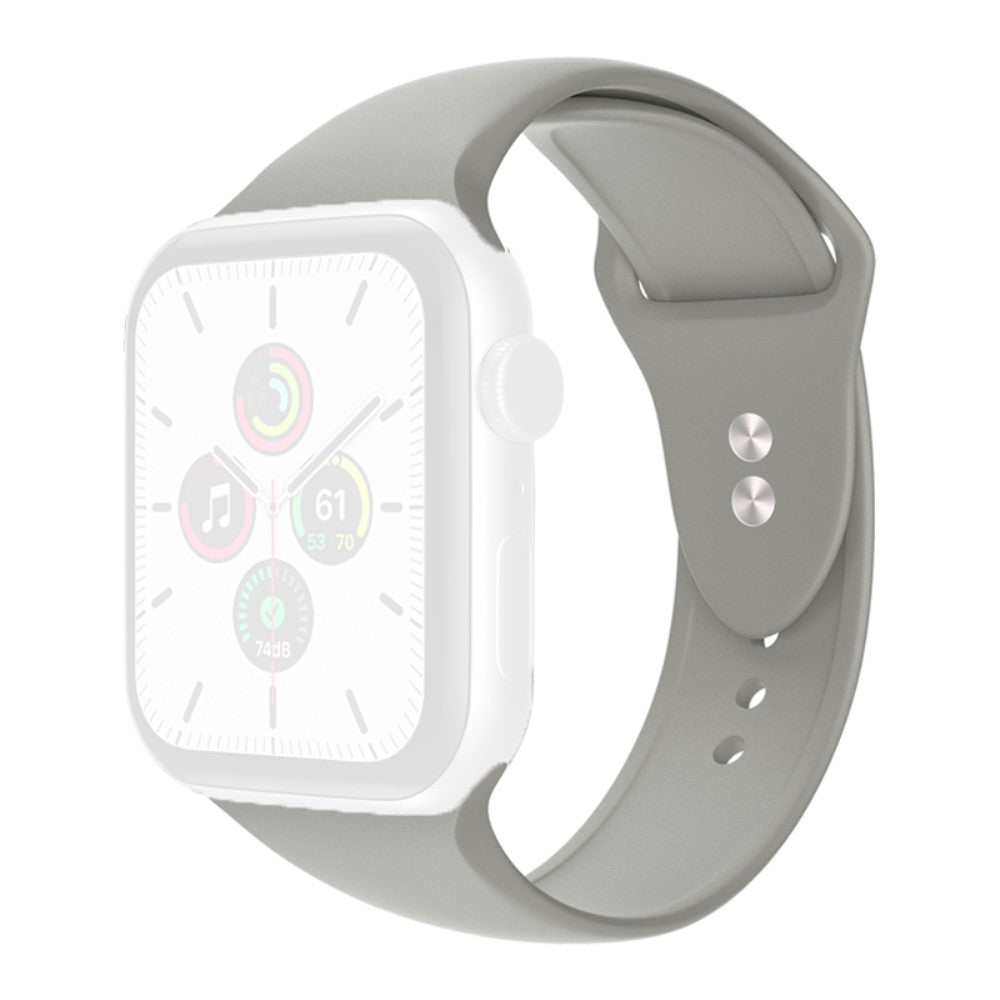 Mega sejt Universal Apple Silikone Rem - Sølv#serie_5