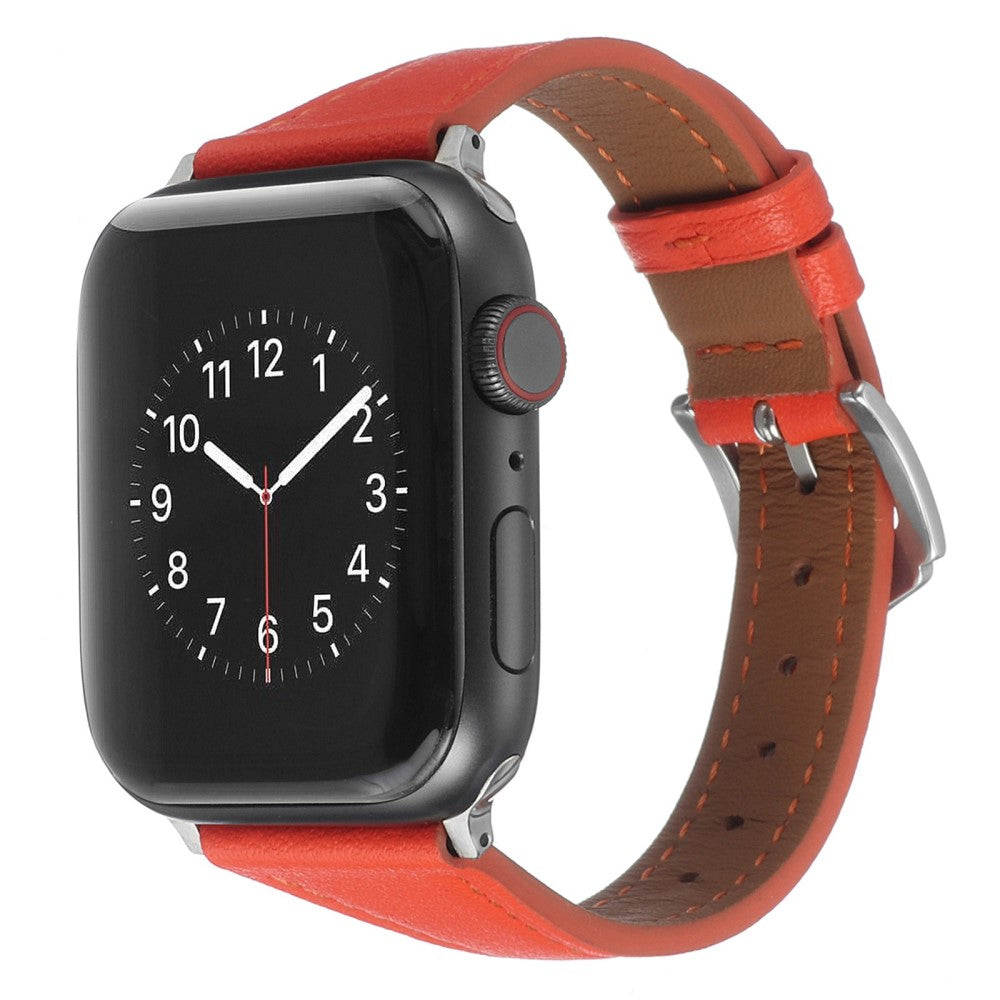 Flot Universal Apple Ægte læder Urrem - Orange#serie_5