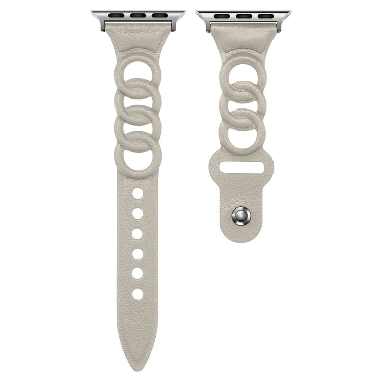 Tidsløst Universal Apple Ægte læder Rem - Hvid#serie_5