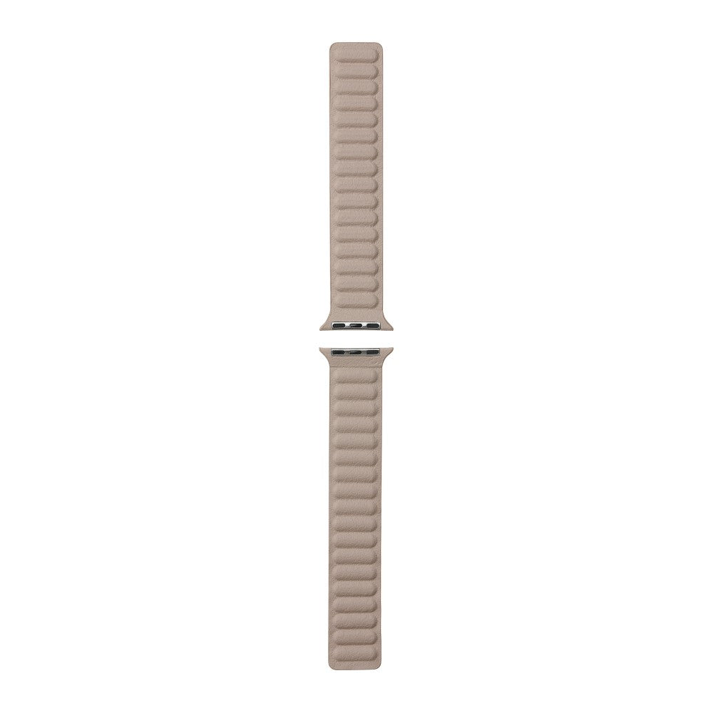 Helt vildt holdbart Universal Apple Ægte læder Urrem - Beige#serie_8