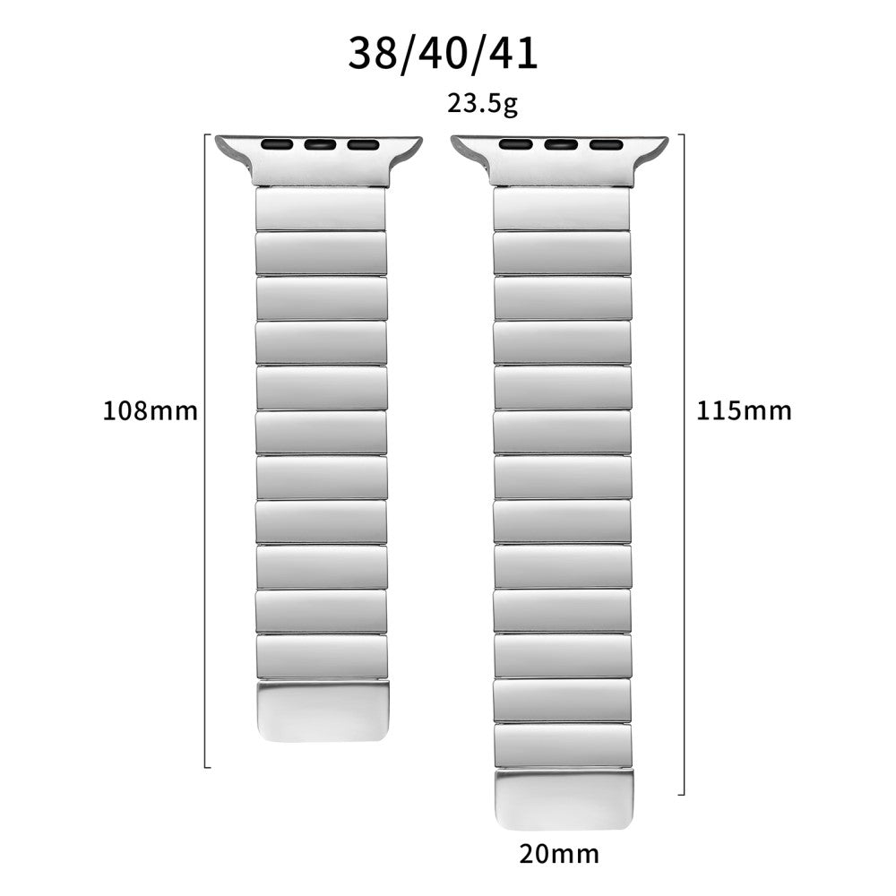 Meget fint Universal Apple Metal Urrem - Sølv#serie_1