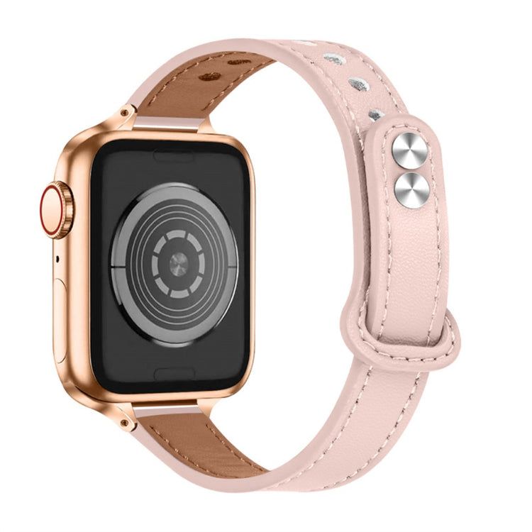 Solid Universal Apple Ægte læder Rem - Pink#serie_4