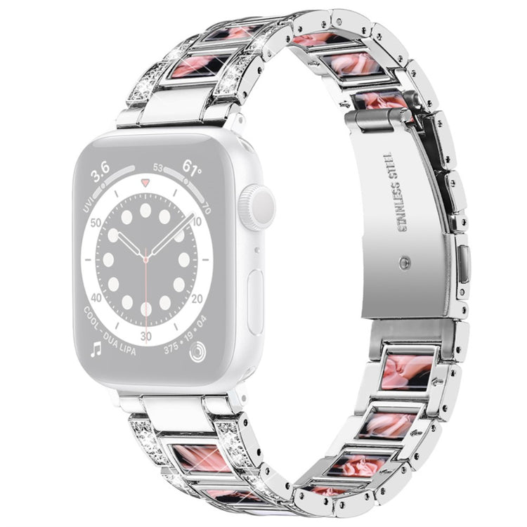 Slidstærk Universal Apple Metal og  Rhinsten Urrem - Flerfarvet#serie_6