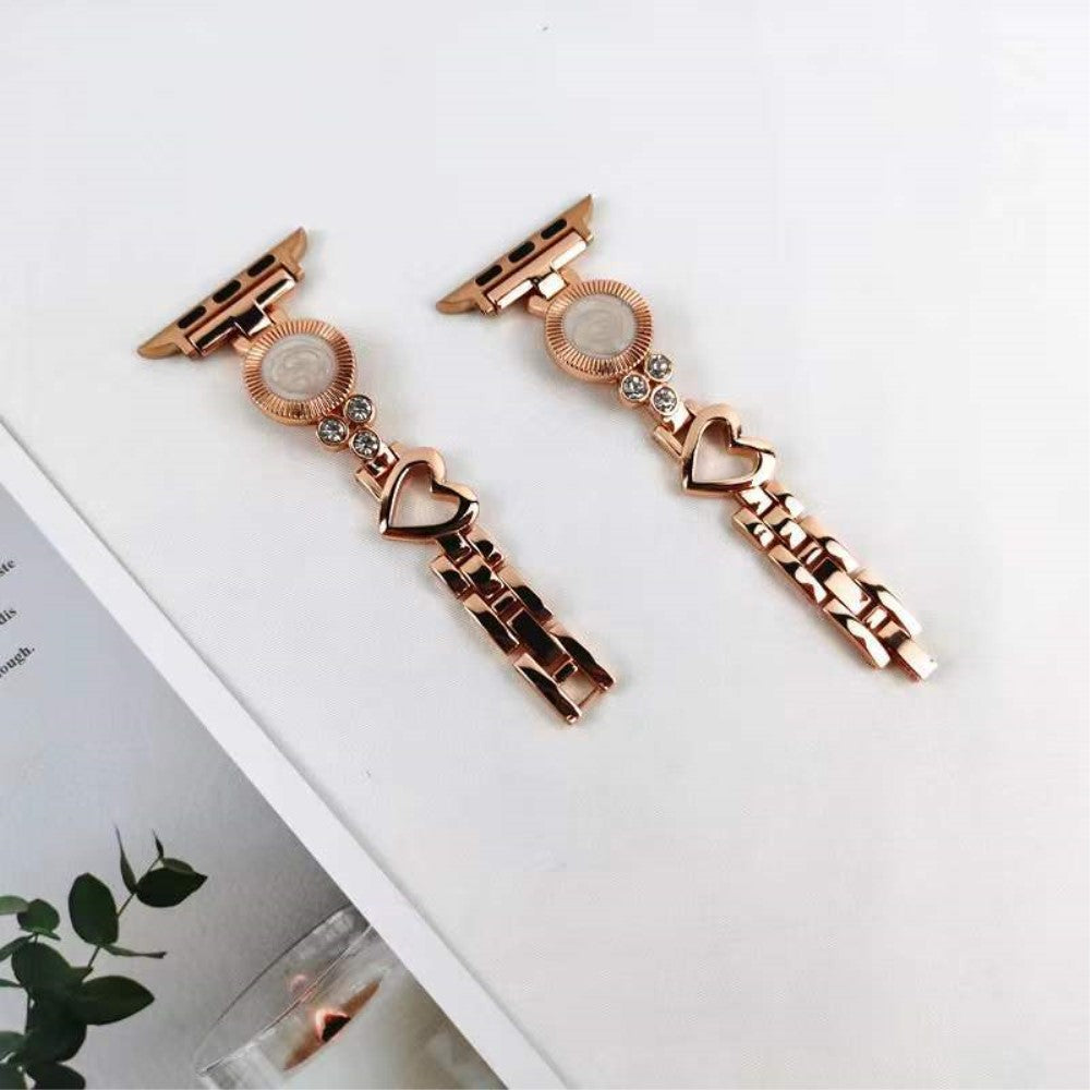 Mega fantastisk Universal Apple Metal og  Rhinsten Urrem - Pink#serie_1