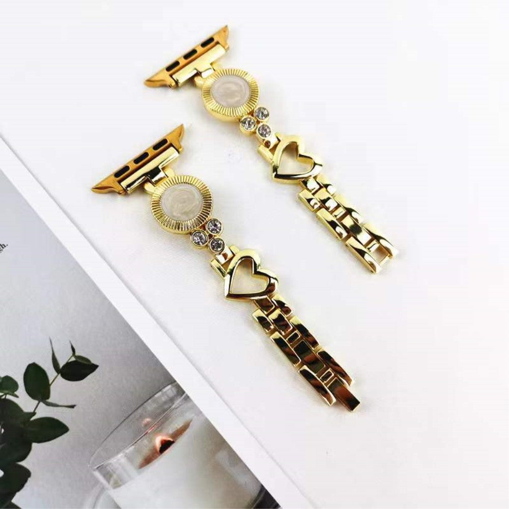 Mega fantastisk Universal Apple Metal og  Rhinsten Urrem - Guld#serie_3