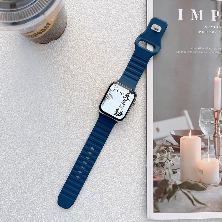 Flot Universal Apple Silikone Urrem - Blå#serie_10