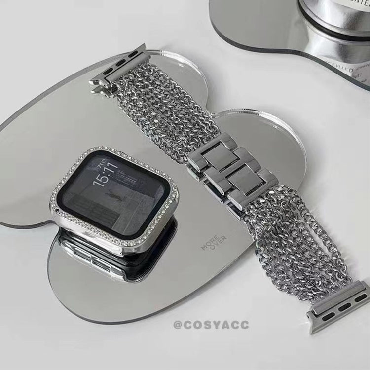 Helt vildt nydelig Universal Apple Metal Urrem - Sølv#serie_2