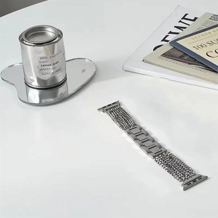 Helt vildt nydelig Universal Apple Metal Urrem - Sølv#serie_2