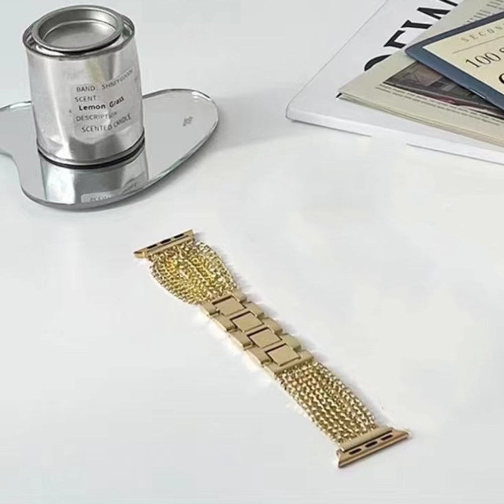 Helt vildt nydelig Universal Apple Metal Urrem - Guld#serie_3