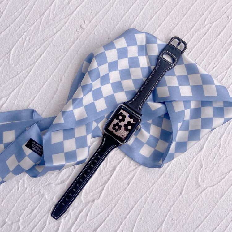 Rigtigt cool Universal Apple Ægte læder Urrem - Sort#serie_3