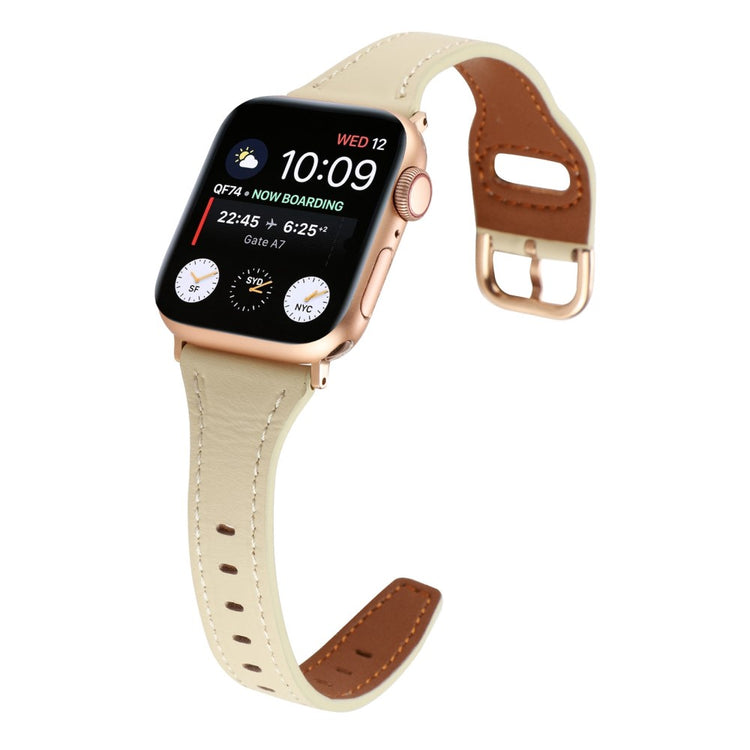 Rigtigt cool Universal Apple Ægte læder Urrem - Brun#serie_5